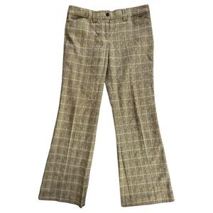 The Limited Black and White Plaid Flared Midrise Pants